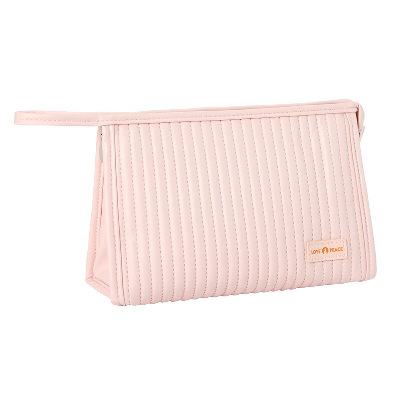 1 Piece Simple Series Simple Solid Color PU Women's Makeup Bags h5 